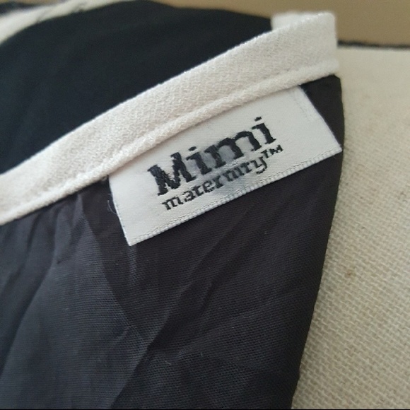 Mimi Maternity Black & White Dress Size M - Picture 3 of 7